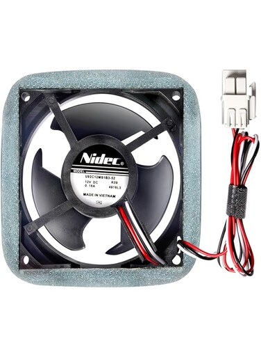 Sobalai DA81-06013A,U92C12MS1B3-52 Refrigerator Evaporator Fan Motor with Silent Sponge(No Noise),DA31-00287A Motor for Samsung RF18,RF20,RF22,RF23,RF24,RF25,RF26,RF28,RF30,RF31,RF323,RF34,RF4267,RT16