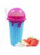 SYOSI Slushy Maker Ice Cup, Travel Portable Double Layer Silica Cup Pinch Cup Hot Summer Cooler Smoothie Silicon Cup Pinch into Ice Children's Adult Slushy Ice Cup