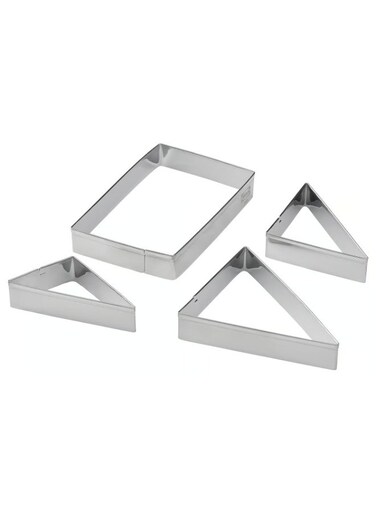 Cookie Cutters, Stainless Steel, Assorted Shapes, Set of 4