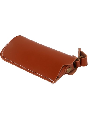 Leather Lighter Cover, Lighter Leather Case Tear Resistant Exquisite Style Clasp Design Hand Cutting for Camping for Outdoor