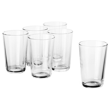 Glass, Clear, 30 cl, 6 Pack