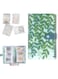 KASTWAVE Jewelry Storage Book, PVC Transparent Card Holder Rings Necklace Earring Organizer Travel, Cute Jewelry Organizer Book with 120 Pockets + 100 Pcs Small Jewelry Storage Bags (Green tree)