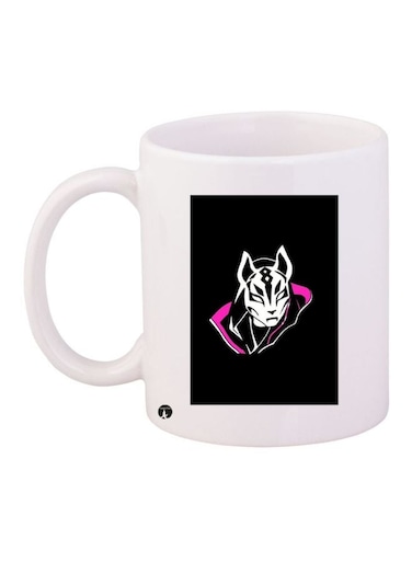 Cartoon Printed Coffee Mug White/Black/Pink