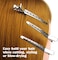CARE AND SMILE 12 Packs Duck Bill Clips 9cm Rustproof Metal Alligator Curl Clips with Holes for Hair Styling Hair Colouring Silver