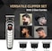 DOMEA Professional Trimmer PRO Series, Rechargeable Cordless Beard and Hair Trimmer with LCD Display, Low Noise Operation, 3 Adjustable Comb Sizes, 1200mAh Lithium Battery, USB Charging