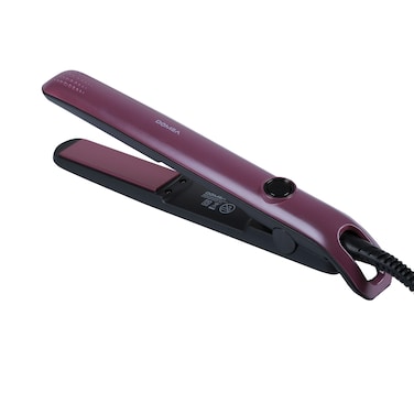 DOMEA Ceramic Hair Straightener, 220&deg;C Max Temp, 360&deg; Swivel Cable For Convenient Use, One Touch On/Off, For Dry Hair, For Salon Quality Styling