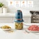 DOMEA Electric Mincer, Vegetable &amp; Fruit Chopper, Mini Processor, 1.2 L Bowl, Detachable Stainless Steel Quad Blades, For Easy &amp; Quick Grinding of Meat, Vegetables Fruits, Nuts, Dip Making, 300 W