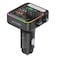 Porodo Quick-Charge FM Car Charger &amp; Music Player, Dual USB-C &amp; USB-A, Bluetooth 5.3, FM Radio, PD 36W Fast Charging, Multi-Port Charging, Built-in Mic, Supports 32GB USB Drive
