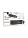 PORODO Dual Mode Wireless Keyboard &amp; Mouse Set with Bluetooth Connection, Wireless 2.4GHz Connectivity, 104 Keys, 4 Mouse Buttons, Arabic &amp; English Layout - Black