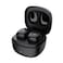 Porodo Soundtec Super Mini TWS Earbuds: 400mAh Charging Case Battery, 2 * 25mAh Earbuds Battery, 5.3 Bluetooth Version, 12M Bluetooth Range, Wireless Charging, 6 Hours Playtime (Black)