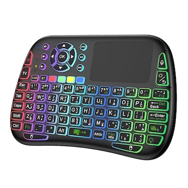 Porodo Mini Wireless Universal Keyboard Remote &amp; Mouse - Black