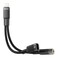 Porodo Lightning Connector Audio and Charge Adapter, 0.12 Meter Length, Plug and Play Design, Simultaneous Charging and Audio, Crystal Clear Sound Output, Lightning Port, Black
