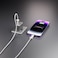 كابل بورودو المنسوج 30 واط من USB-C إلى لايتنينج بطول 1.2 متر   خالٍ من التشابك، عمر افتراضي +15000 انحناءة، شحن سريع ونقل بيانات، غلاف من الألمنيوم، متوافق مع iPhone 14/13/12 - أبيض
