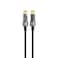 Porodo 30W Lightning to Type-C Braided Cable with Power Display, 1.2M Length, 15000+ Bends, Tangle Free, High-Grade Components, Fast Charging &amp; 480Mbps Transfer Speed - Black
