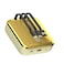 Porodo Compact 20000mAh Power Bank, Built-in USB-A, Type-C &amp; Lightning Cables, 20W Power Delivery, Simultaneous Charging, Compact Design &amp; Fast Charging &ndash; Gold