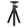 Porodo Flexible Versatile Tripod 33cm with 330mm Extended Height, 34mm Head Diameter, 360&deg; Panoramic Head, High-Density Foam, Accessories Mount, 1/4" Mount Screw
