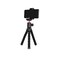 Porodo Flexible Versatile Tripod 33cm with 330mm Extended Height, 34mm Head Diameter, 360&deg; Panoramic Head, High-Density Foam, Accessories Mount, 1/4" Mount Screw
