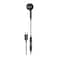 Porodo Soundtec Mono Earphone with Type-C Connector, 3-Button Controls, High-Clarity Microphone, 120 cm Cable Length, ABS Material for Durability, Clear Sound - Black
