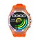 Porodo Cristallo AP Smartwatch, 1.43&rdquo; AMOLED Display, 128MB Memory, 260mAh Battery, IP67 Water Resistance, Bluetooth Calling, Activity Tracker, Health Monitoring - Orange