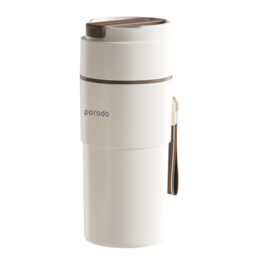 خلاط محمول 2 في 1 من بورودو لايف ستايل، كوب ساخن/بارد معزول، حاوية من الفولاذ المقاوم للصدأ، خيارات شرب متعددة، خفيف الوزن ومحمول، يحافظ على الدفء/البرودة لمدة 6 ساعات، سهولة الوصول إلى المشروبات