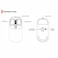 Porodo 1600 DPI Transparent Mouse 2.4G and Bluetooth Dual Mode - Black
