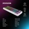Porodo Gaming Pudding Keycaps Transparent Mechanical Keyboard, 67-Key Layout, Dual Language Arabic/English, 50 Million Clicks Lifespan, RGB Lights, Wired Connection, 1.5M Cable, Clear
