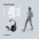 Porodo Mono Headphone with Noise Cancelling Microphone, ENC, 270&deg; Rotating Mic, Bluetooth V5.2, 15H Working Time, 1H Recharge, Adjustable Headband, Type-C Charging - Black
