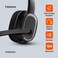 Porodo Mono Headphone with Noise Cancelling Microphone, ENC, 270&deg; Rotating Mic, Bluetooth V5.2, 15H Working Time, 1H Recharge, Adjustable Headband, Type-C Charging - Black
