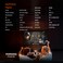Porodo Gaming PS4 Gamepad Transparent Controller, 900mAh Battery, 6-16 Hours Working Time, Bluetooth 5.0, Type-C Charging Port, 8m Working Distance, Touchpad &amp; Vibration Feedback, RGB Lighting, Black
