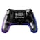 Porodo Gaming PS4 Gamepad Transparent Controller, 900mAh Battery, 6-16 Hours Working Time, Bluetooth 5.0, Type-C Charging Port, 8m Working Distance, Touchpad &amp; Vibration Feedback, RGB Lighting, Black
