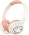 Porodo Soundtec Moose Wireless Kids Headphone, Child-Friendly Controls, 85dB Safe Sound, 400mAh Battery, 20H Playtime, Type-C Charging, V5.3 Bluetooth, 10m Transmission Distance - Pink
