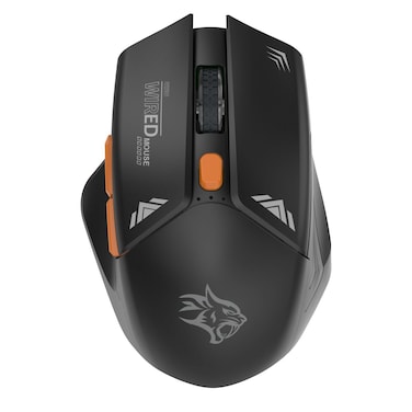 فأرة الألعاب PORODO 2IN1 لاسلكية 2.4G DPI 1600، مدى تشغيل يصل إلى 10 أمتار، متوافقة مع أنظمة Mac وWindows، اتصال USB نانو – أسود