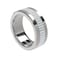 Porodo Jewels Smart Ring, Elegant Design, Heart Rate &amp; Temperature Monitoring, Sleep &amp; Activity Tracking, IP68 Waterproof, 16mAh Battery, 5 Days Usage, Anti-Bacterial Stainless Steel, Size 8 - Silver
