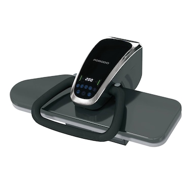 Porodo Steam Press Iron, 2200W Power, 120g/min Steam Output, 850mL Water Tank, 80-220&deg;C Temperature Range, Aluminum Frame, UK 3-Pin Plug, Black
