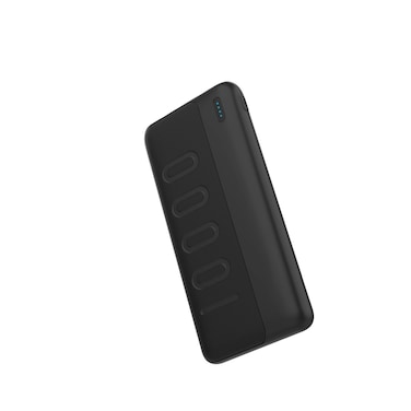 Porodo Blue 10000mAh Slim Power Bank, Dual USB-A Output, Type-C Input, Micro-USB Input, 10000mAh Battery Capacity, Slim Design &ndash; Black