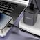 Porodo Dual Port Wall Charger UK, USB-C Output 9V/2.22A, 12V/1.67A, 5V/4A, 20W, USB-A Output 9V/2A, 12V/1.5A, 5V/4A, 20W, 1.2M USB-C to Lightning Cable Included, Black
