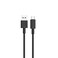 Porodo USB-A QC to Type-C PVC Cable 1.2m Tangle Free, Fast Charging &amp; Data Transfer, +15000 Bends Lifespan, Lightweight &amp; Portable Compatible with Smartphones, Earbuds (Black)
