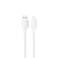 Porodo USB-A QC to Lightning PVC Cable 1.2m Tangle Free, Fast Charging &amp; Data Transfer, +15000 Bends Lifespan, Lightweight &amp; Portable, Compatible with Apple iPhone, AirPods (White)
