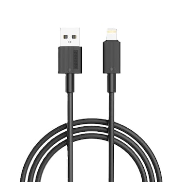 Porodo USB-A to Lightning Durable Charging Cable 3M, 480Mbps Transfer Speed, 2.4A Current, Fast Charging &amp; Data Transfer, High-Grade Copper, Tangle-Free PVC Build, 15000+ Bends Lifespan
