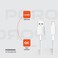 Porodo USB-A to Lightning PVC Cable 3m, Fast Charging 2.4A, 480Mbps Data Transfer, Tangle-Free Design, More Than 15000 Bends Lifespan, Durable &amp; Flexible, Compatible with iPhone, iPad - White
