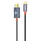 Porodo Woven Type-C to HDMI Cable 2m   4K Ultra HD @ 60Hz, Plug &amp; Play, Tangle-Free, Durable Woven Braided Design, Aluminum Alloy Material for Stability - Black
