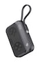 Porodo Gaming 10000mAh Mini Powerbank, Gaming Design, Type-C/USB A Ports, Built-In Type-C Cable, PD 20W, Fast Charging, Digital Display Indicator, Controller Design &ndash; Black