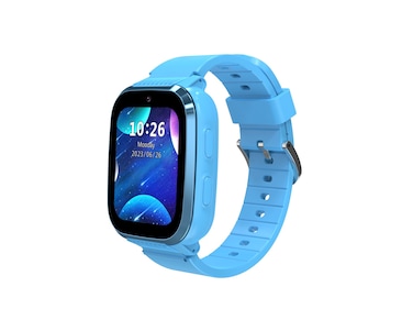 Porodo 4G Kids GPS Smart Watch, 1.85&quot; IPS Touch Display, 240x280 Resolution, Nano SIM Slot, Real-Time GPS &amp; WiFi Tracking, 36 Hours Battery Life, IP67 Water Resistant, Blue
