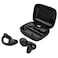 Porodo Soundtec Snap Clip-On Wireless Earbuds,Touch Controls,Clip-On Design,Digital Display,24H Playtime,Deep Bass,Lightweight,Fit &amp; Elegant,10M transmission Range - Black