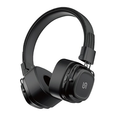 Porodo Soundtec Vintage Wireless ENC Headphone, 12H Playtime at 70% Volume, 350mAh Battery, Bluetooth V5.3+EDR, 10M Transmission Distance, 32Ω Speaker Impedance, 13H Talk Time, Black
