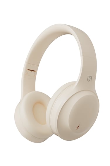 Porodo Soundtec PRIMO Wireless Headphone, ENC &amp; Low-Latency Gaming Mode, Bluetooth V5.4, 40mm Driver, 400mAh Battery, 50H Playback, 1.5H Recharge, Type C Charging - Beige
