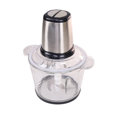 Porodo Lifestyle Electric Food Chopper, 400W Copper Motor, 3L Capacity, 2 Speed Settings, High-Performance Blade, Non-Slip Base, UK 3-Pin Plug, 220-240V - Black
