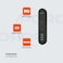 Porodo 50W Multiport USB Strip UK, PD 20W Fast Charge, 6 USB-C &amp; 3 USB-A Ports, 2M Cable Length, Built-In Safeguards, Simultaneous Charging, Portable &amp; Lightweight &ndash; Black
