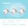 Porodo Blue Ultra-Quick Charger, USB-C 20W Output, USB-A 18W Output, 100-240V Input, 1M Lightning Cable Included, Protective Safeguards, Total Output 20W