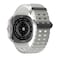 Porodo Amoled 1.43" Smart Watch Silver Dial with 34mm White Ocean Band, IP68 Water Resistance, Up to 7 Days Working Time, 400mAh Battery Capacity, Stylish Silver Finish
